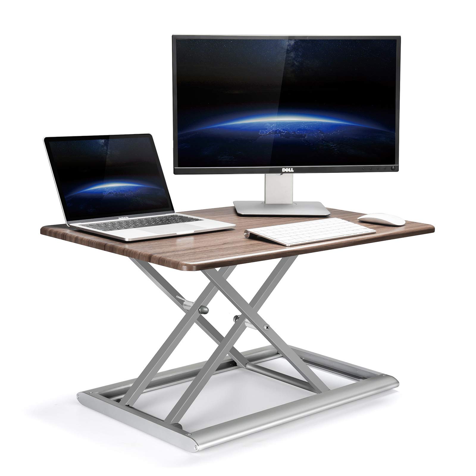 Adjustable Standing Desk Converter - Sit Stand Desk Riser for Dual Monitors up to 30