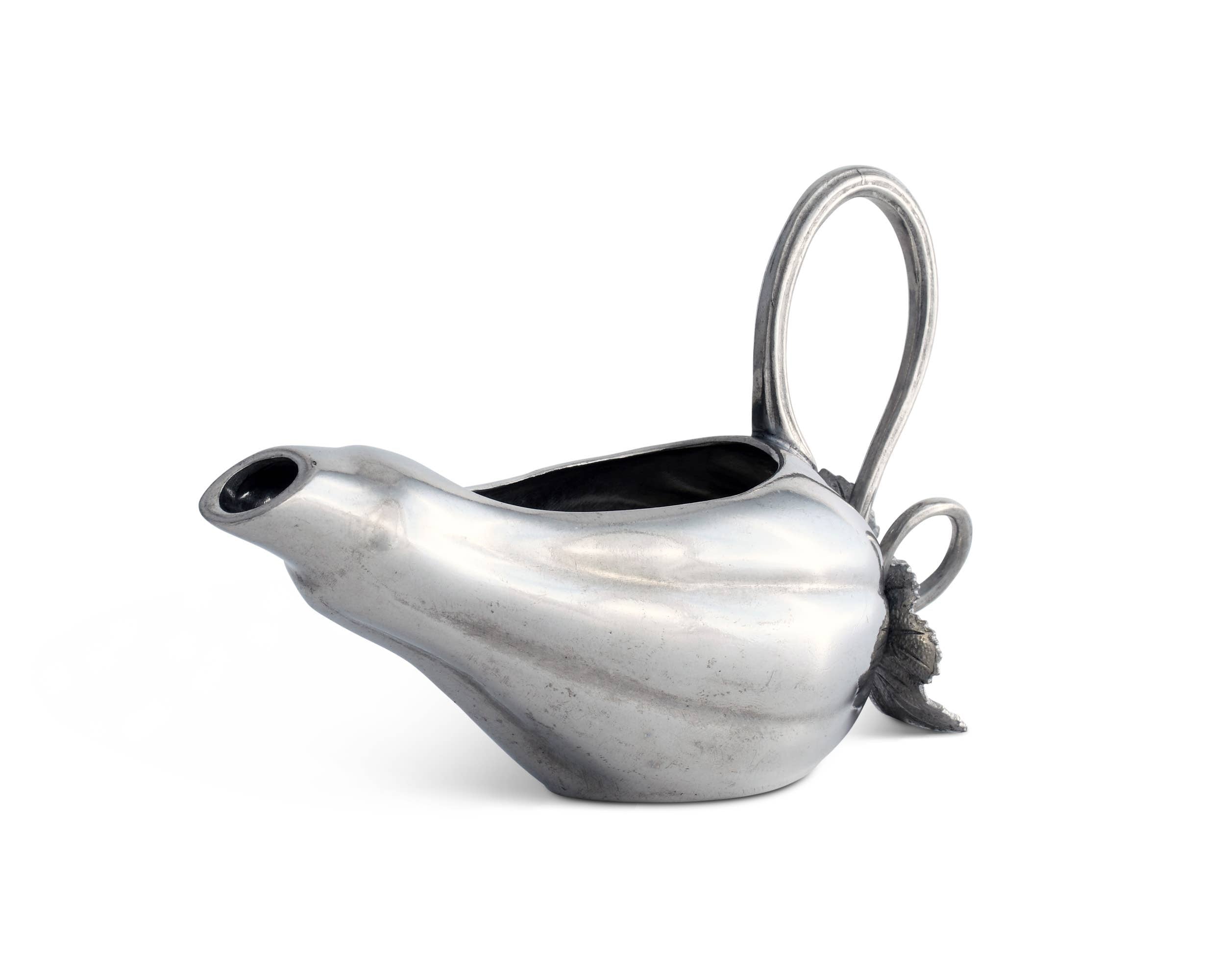 Premium Ceramic Gourd Gravy Boat - Elegant Sauce Pourer for Thanksgiving, Holiday Dinners & Special Occasions - Perfect for Gravy, Syrup & Dressings