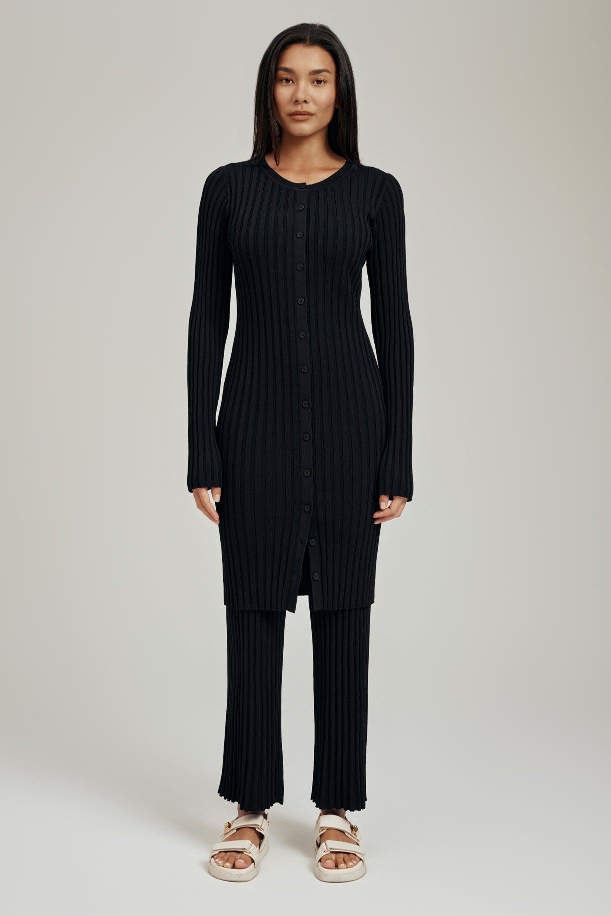 Luna Ribbed Knit Long Sleeve Cardigan for Women - Soft Stretchy Open Front Sweater - Perfect for Fall Winter Layering & Office Wear