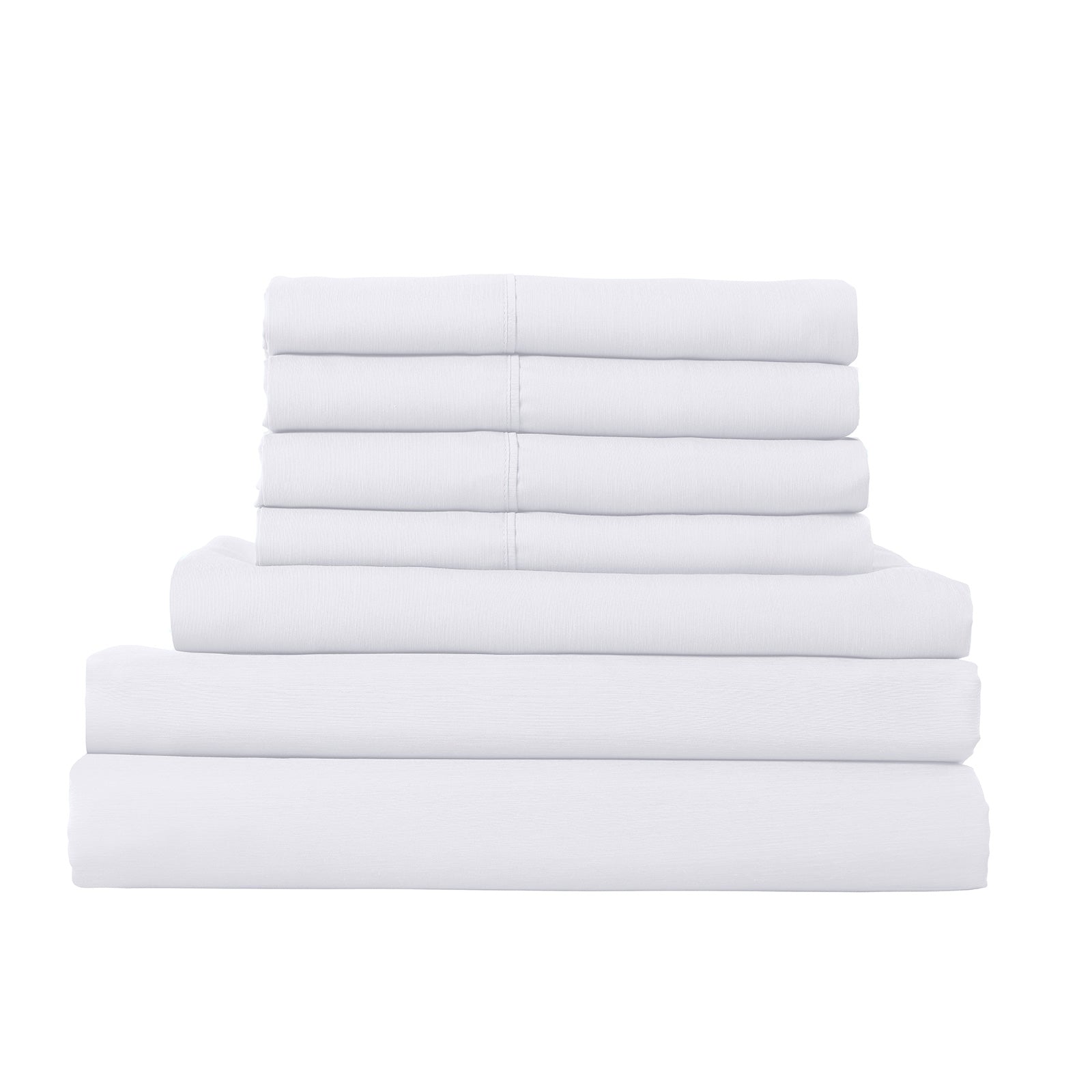1500 Thread Count 6-Piece Queen Size Bedding Set with 2 Duck Feather Down Pillows - Ultra Soft Luxury White Comforter, Fitted Sheet, Flat Sheet & Pillowcases for Hotel-Style Comfort