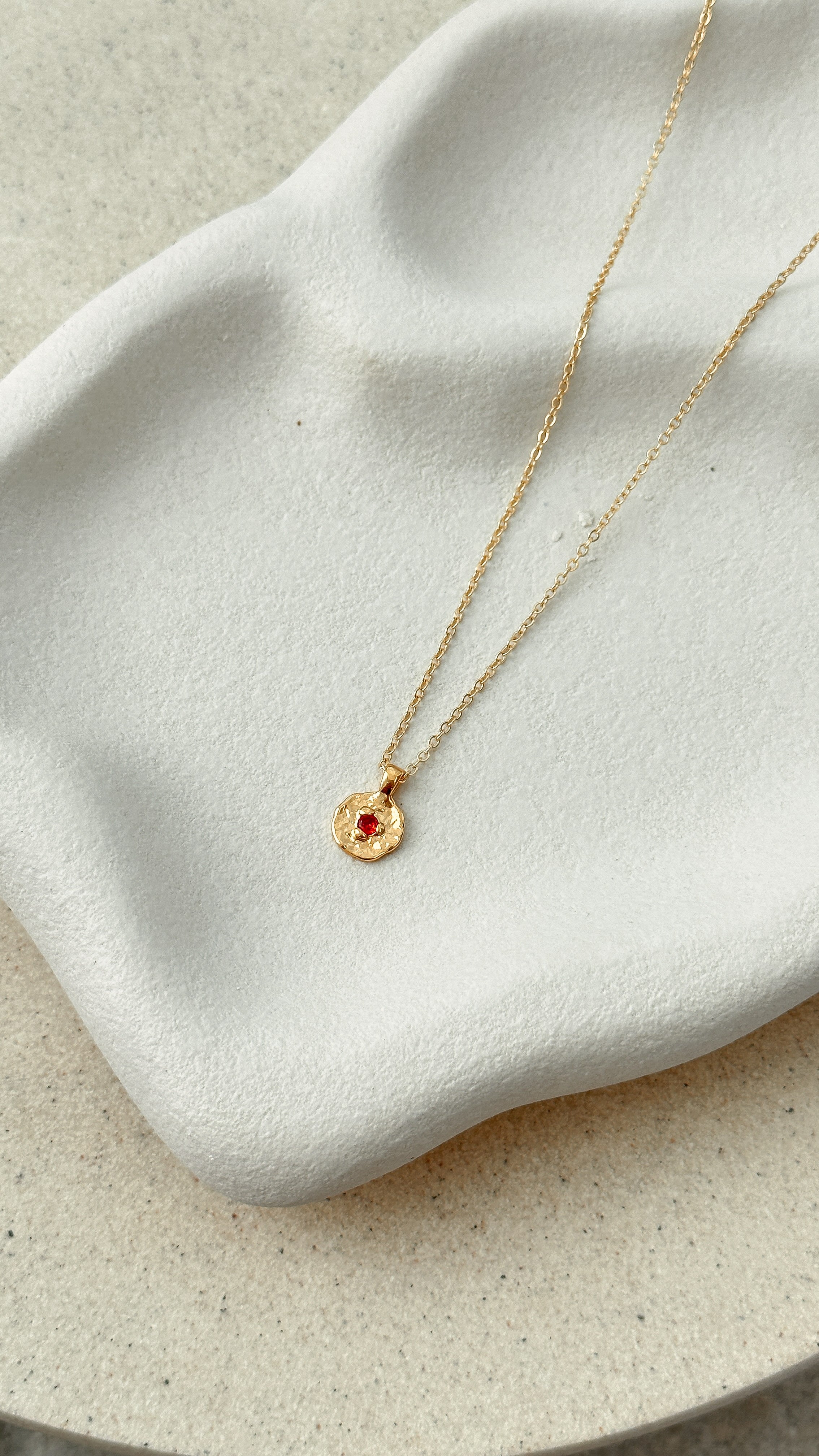 January Birthstone Necklace - Genuine Garnet Pendant Jewelry for Women | Perfect Gift for Birthday, Anniversary & Special Occasions