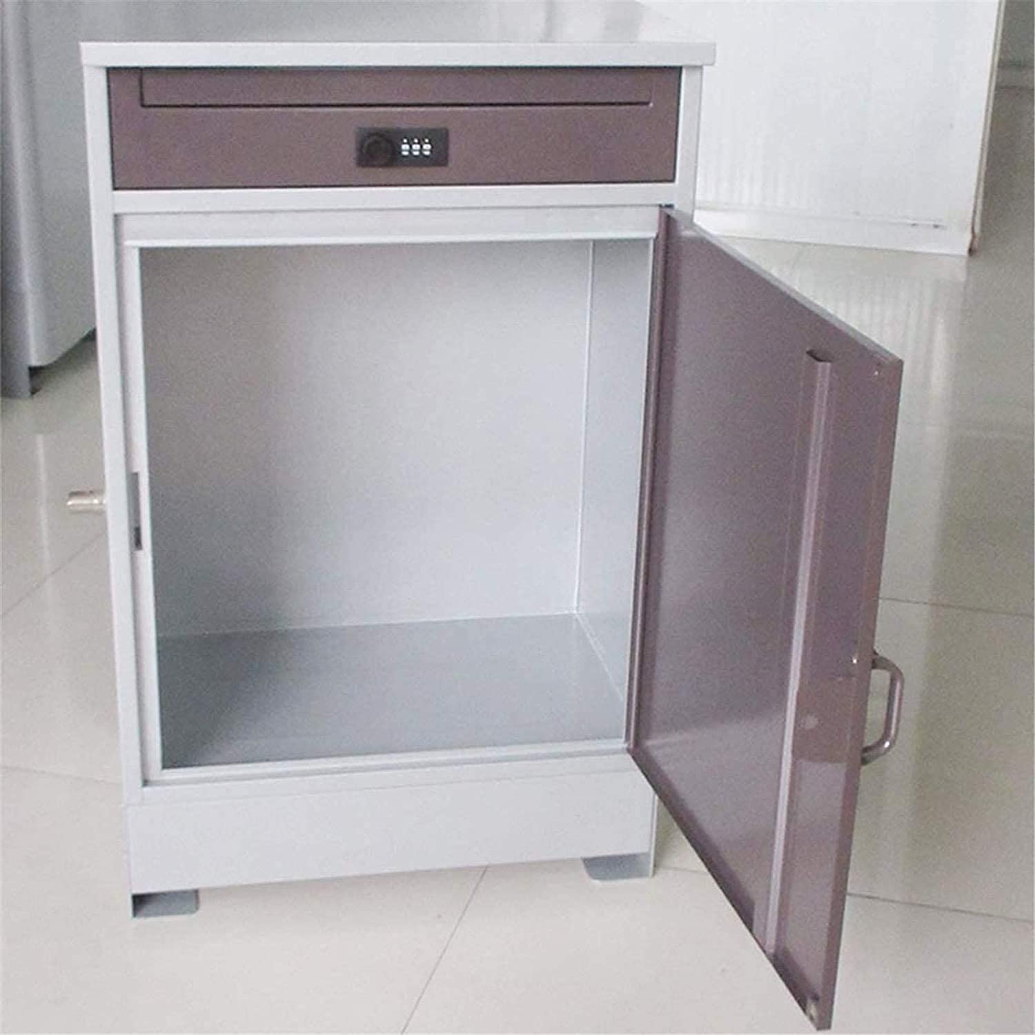 Secure Anti-Theft Locking Mailbox - Outdoor Metal Letter Box with Key for Home & Office - Ideal for Package Delivery, Parcel Storage & Mail Security