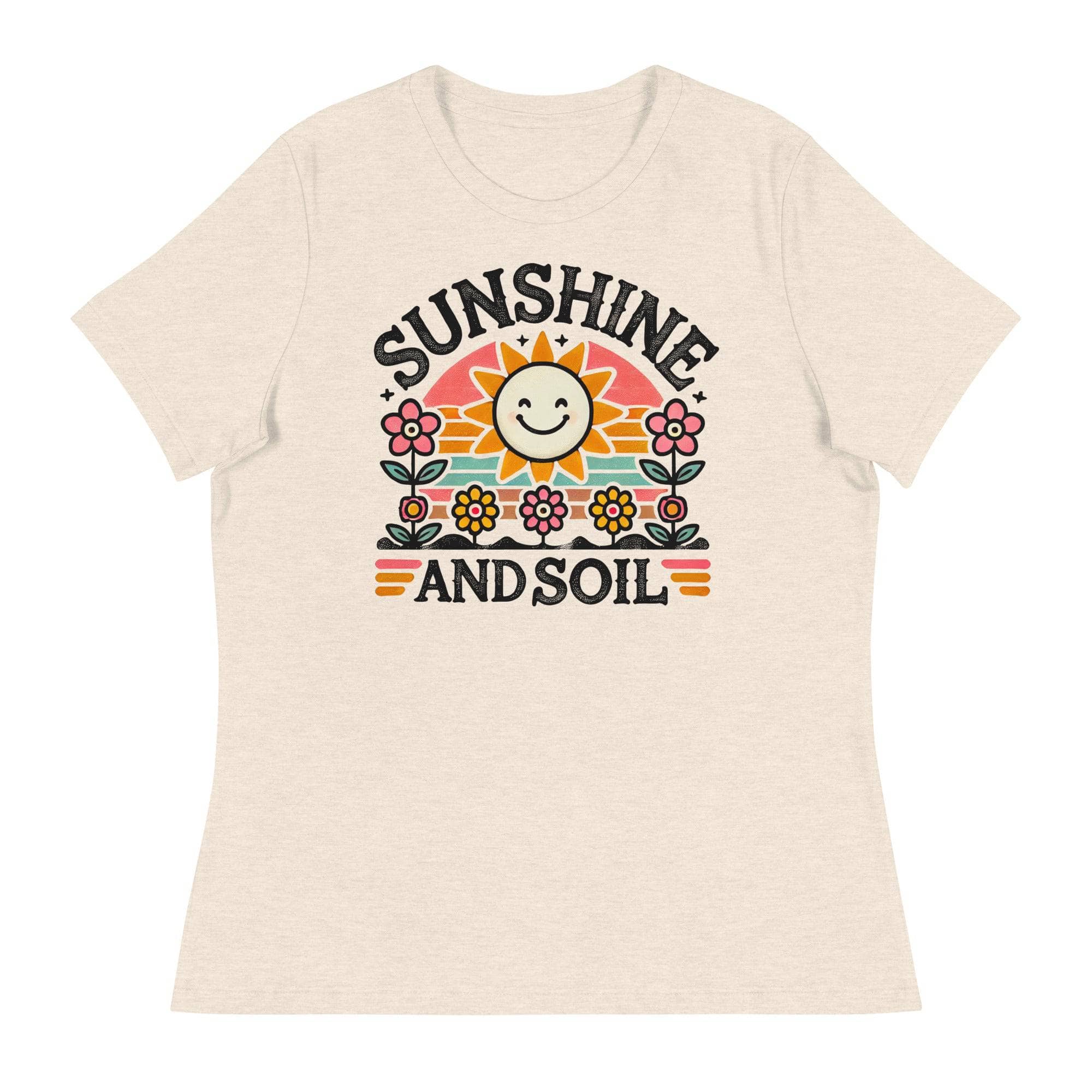 Sunshine and Soil Graphic T-Shirt - Comfortable Cotton Tee for Men & Women - Perfect for Outdoor Adventures, Gardening, and Casual Wear