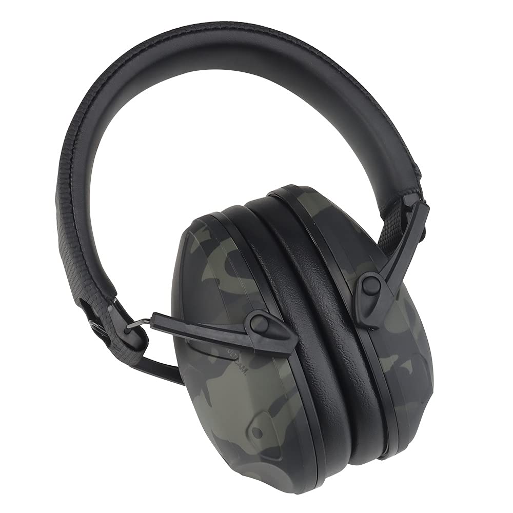 Tactical Shooting Ear Protection Headphones - Noise Cancelling Earmuffs for Hunting & Shooting - Foldable Hearing Protector with Clear Sound - Perfect for Range Training, Outdoor Sports & Gun Safety