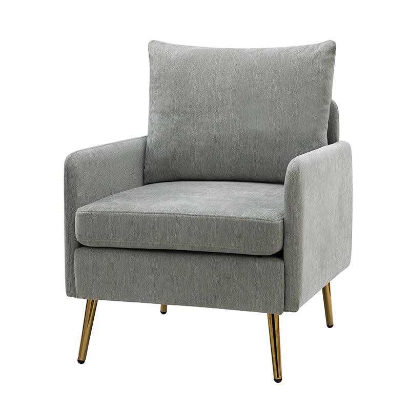 Laertiades Modern Upholstered Accent Armchair with Removable Cushion, Sturdy Metal Legs & High-Density Foam - Perfect for Living Room, Bedroom, or Office Decor