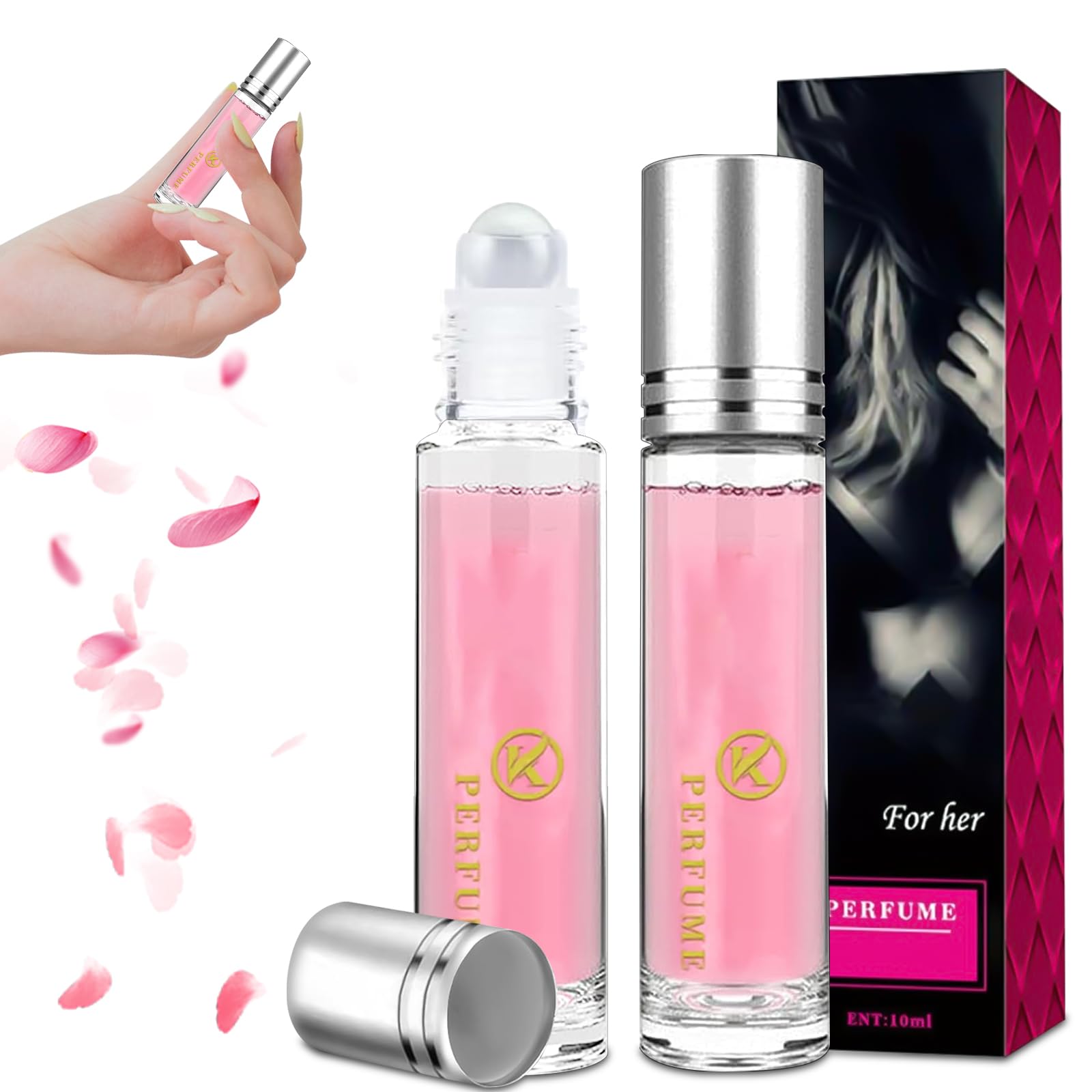 TECHEEL 2-Pack Long Lasting Women's Perfume Set | Portable Travel Size Perfume for Women | Office, Date Night & Daily Fragrance Gift