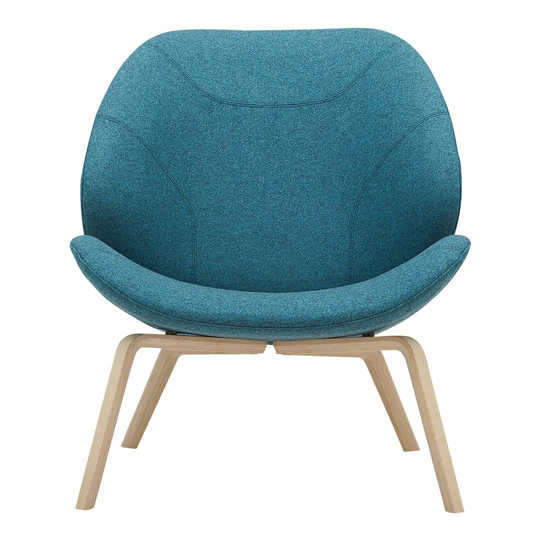 Eden Lounge Chair by Busk Hertzog - Modern Comfortable Accent Chair for Living Room, Bedroom & Patio - Softline Upholstered Relaxation Seating