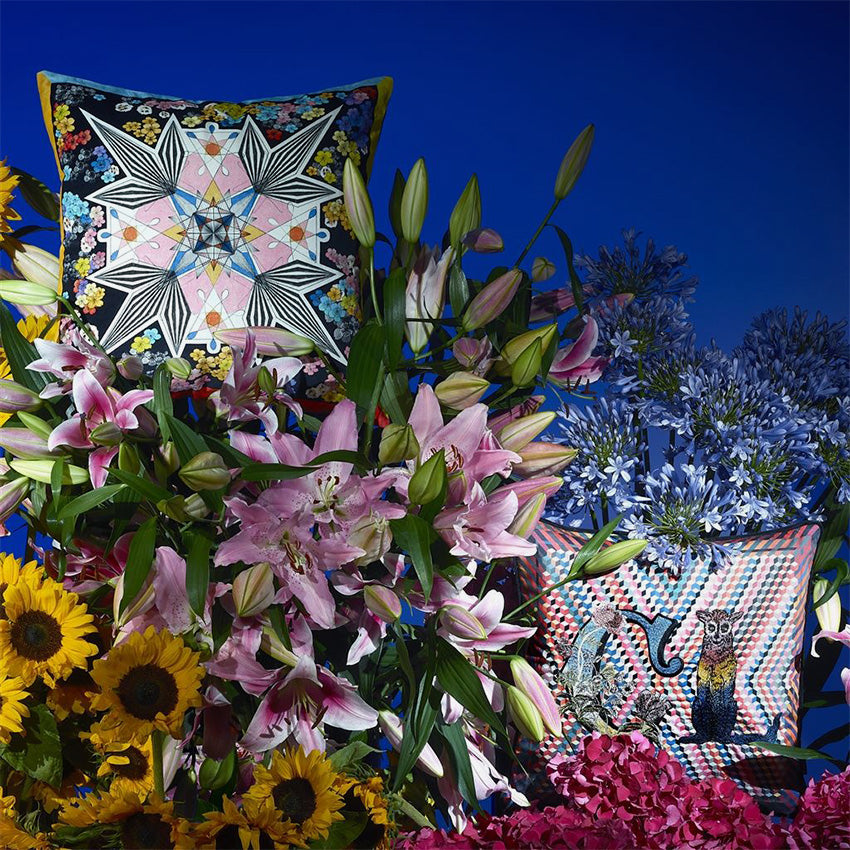 Christian Lacroix Monogram Decorative Throw Pillow Cover - Luxury Home Decor for Living Room, Bedroom & Sofa - Perfect Gift for Housewarming & Wedding
