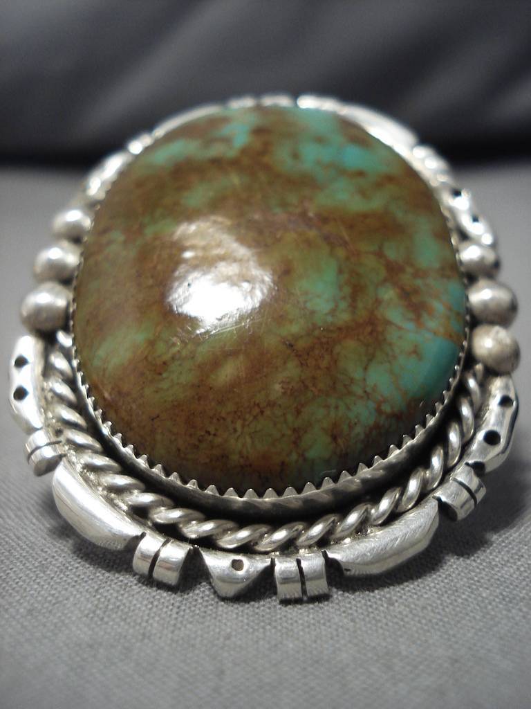 Vintage Navajo Royston Turquoise Sterling Silver Native American Ring - Handmade Jewelry for Women, Perfect for Boho & Southwest Style Outfits