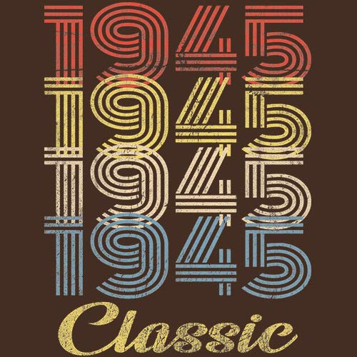 Vintage 1945 Retro 80th Birthday Gift T-Shirt for Men - Classic 80th Birthday Present - Perfect for Grandpa's Milestone Celebration & Birthday Parties