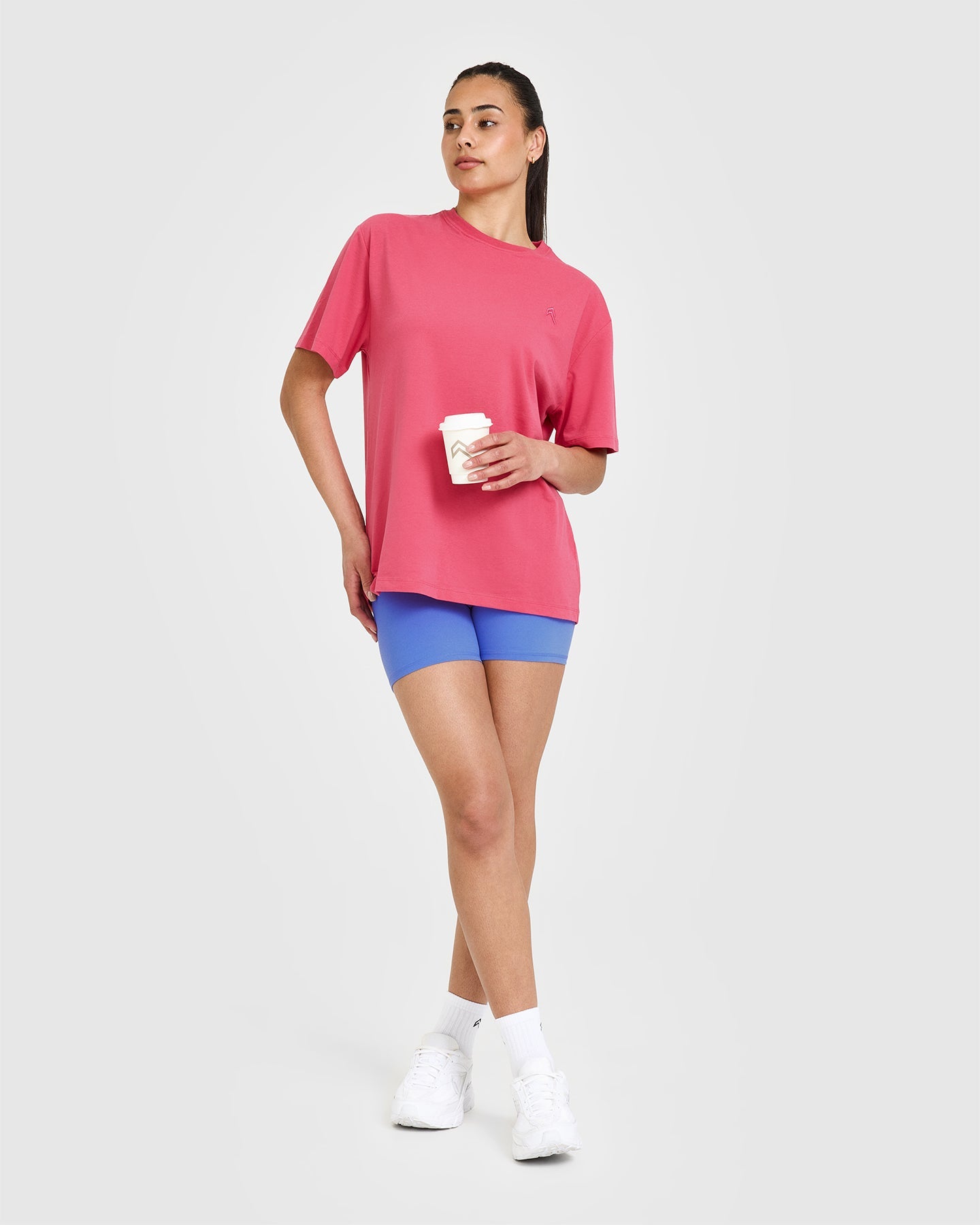 Classic Oversized Lightweight T-Shirt for Women | Soft Velvet Pink Cotton Tee - Perfect for Casual Wear, Lounge, and Summer Outfits