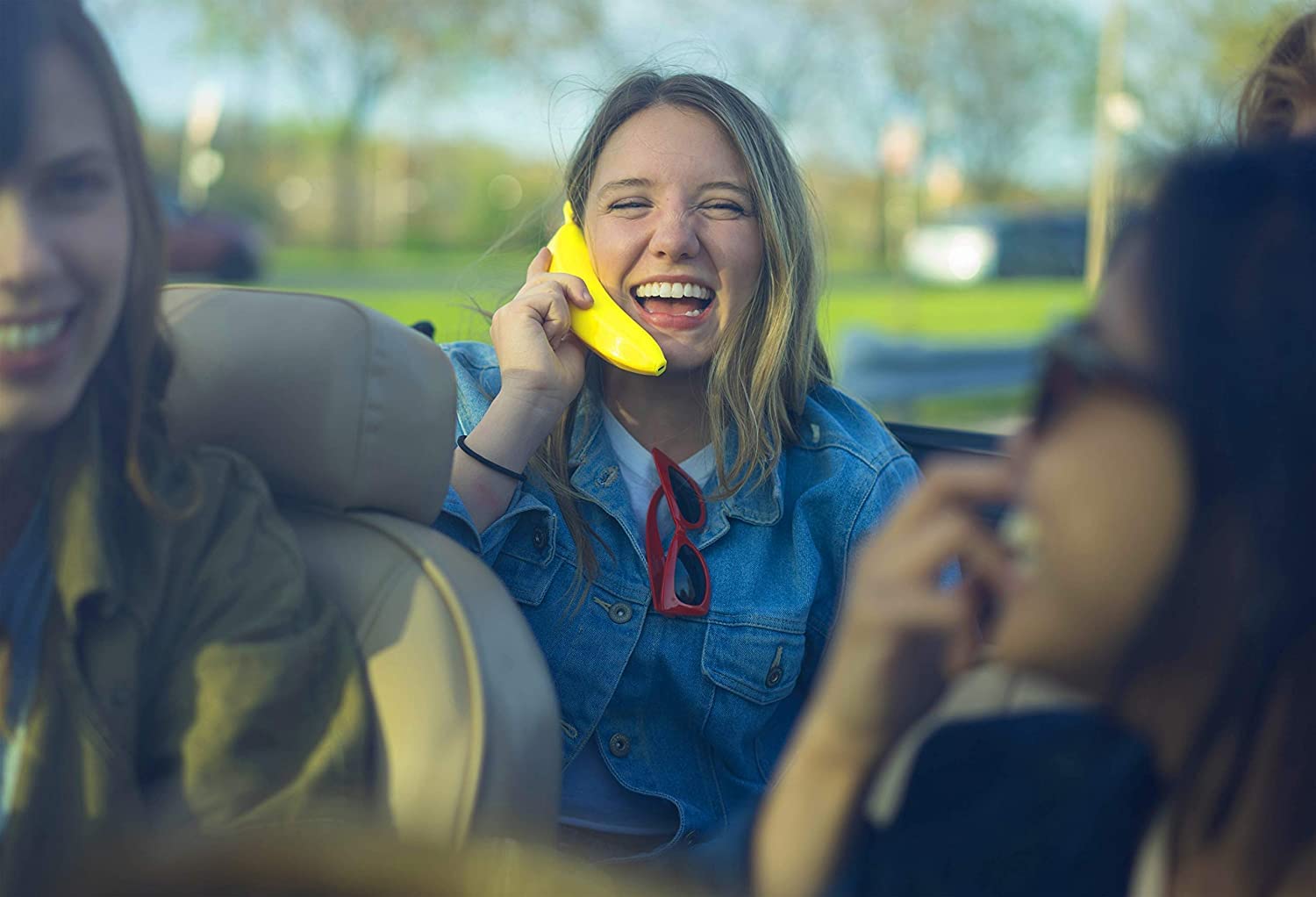 Banana Phone Bluetooth Handset - Wireless Headset for iPhone & Android Phones (3-Pack) - Perfect for Office, Home & Car Hands-Free Calling