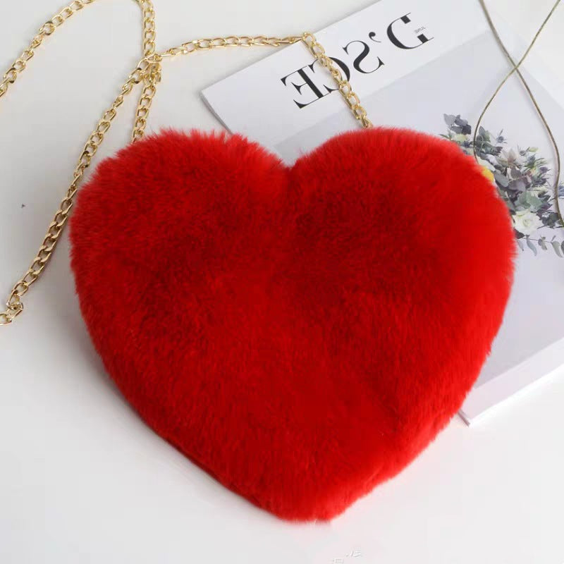 Stylish Plush Chain Shoulder Bags for Women - Elegant Valentine's Day Party Purse | Perfect for Date Nights, Weddings & Special Occasions