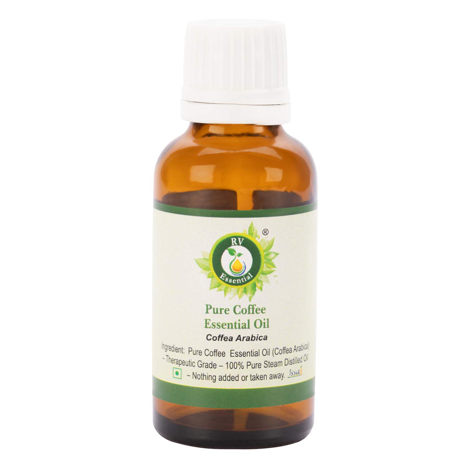 100% Pure Natural Coffee Essential Oil (Coffea Arabica) - Steam Distilled Therapeutic Grade for Skin Care, Aromatherapy Diffusers, Homemade Candles & Baking - 100ml (3.38oz) by R V Essential - Perfect for Relaxation, Spa Treatments & DIY Home Fragrance