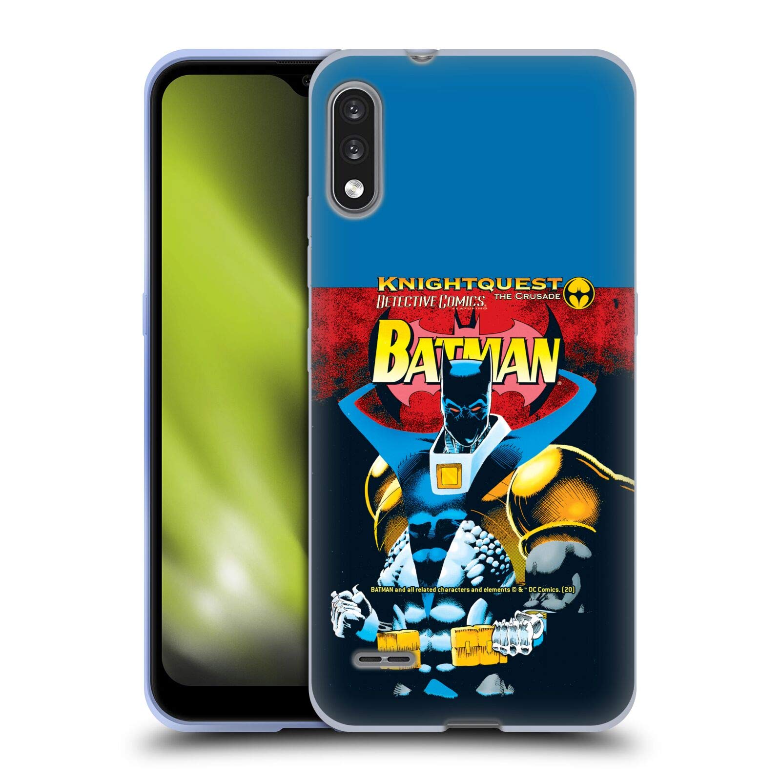 Head Case Designs Officially Licensed Batman DC Comics Knightquest Soft Gel Case for LG K22 – Protect Your Phone with Iconic Comic Book Style at Home, Work, or Travel