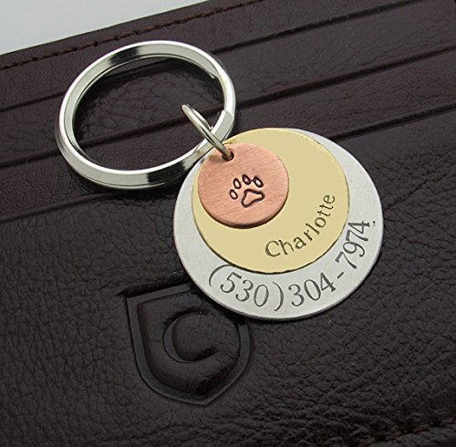 Custom Engraved Metal Keychain for Men - Personalized 3 Disc Key Chain - Unique Gift for Dad, Husband, Boyfriend - Perfect for Everyday Carry, Travel & Gifting