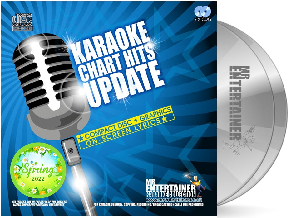 Mr Entertainer Karaoke Chart Hits Update - Spring 2022 | Latest Popular Songs for Home Parties & Entertainment