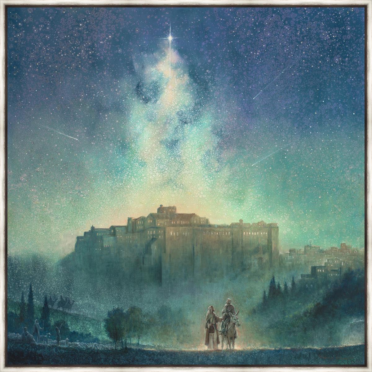 O Night Divine Large Wall Art - Religious Christmas Decor for Home, Church & Office - Perfect for Holiday Season & Festive Decorations