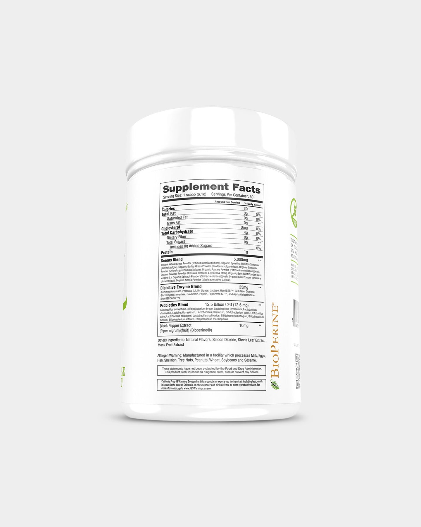 Project#1 Nutrition Greens - Superfood Powder for Detox & Energy Boost | Vegan, Gluten-Free | Perfect for Smoothies, Juices & Daily Wellness