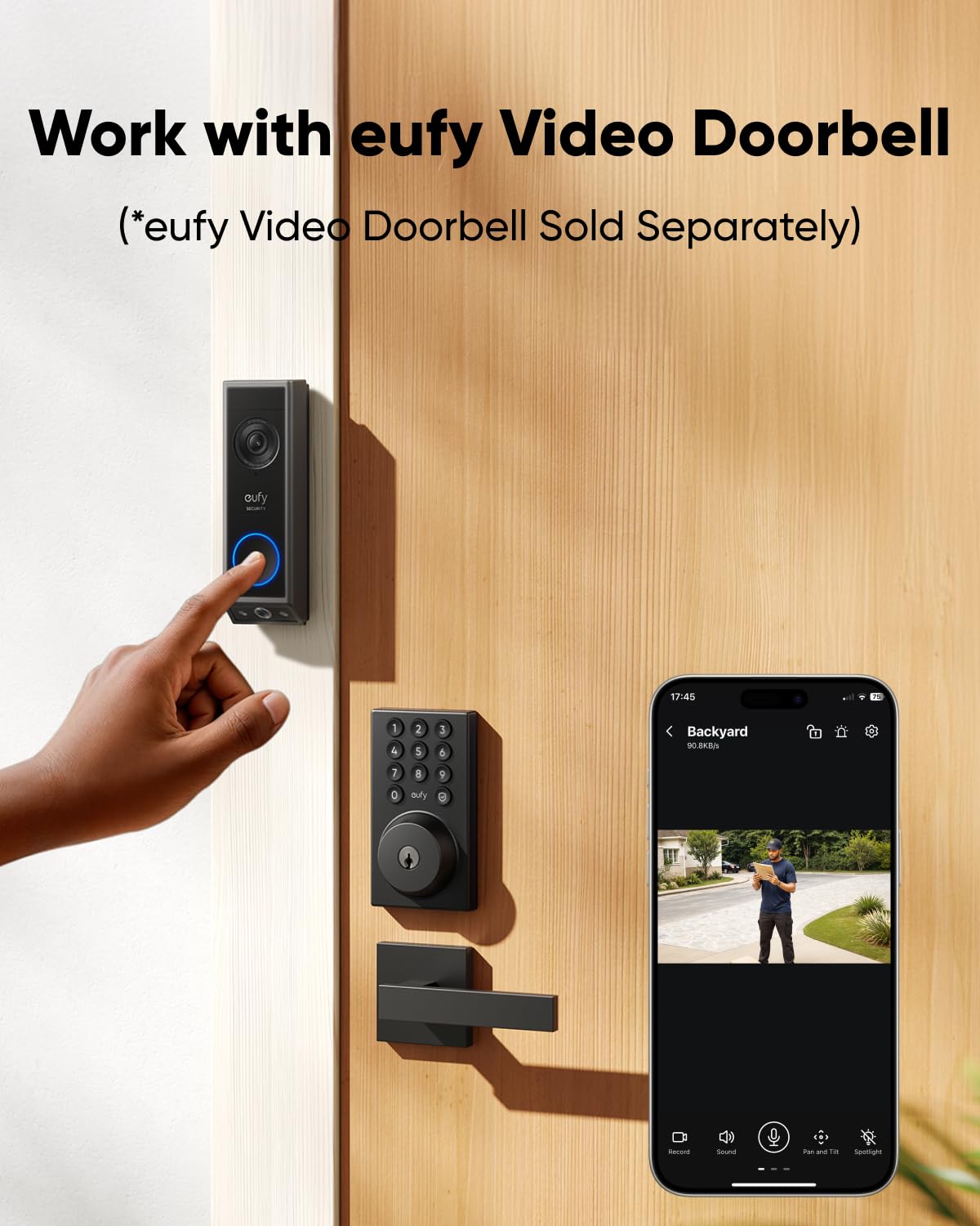 eufy Security Smart Lock C30 & C220 - Keyless Entry Wi-Fi Deadbolt with Auto Lock & App Control | BHMA Certified | Front Door Smart Lock for Home Security & Convenience