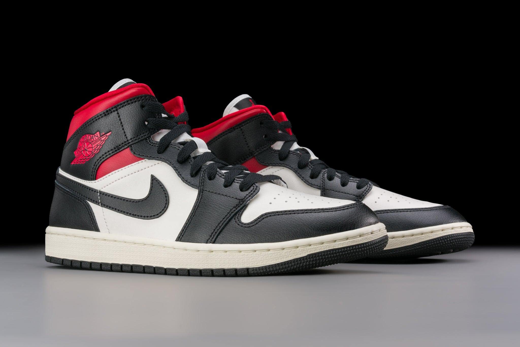 Jordan Women's WMNS Air 1 Mid Sneakers BQ6472-061 - Red Sail - Size 10W - Perfect for Casual Wear, Street Fashion & Basketball Enthusiasts