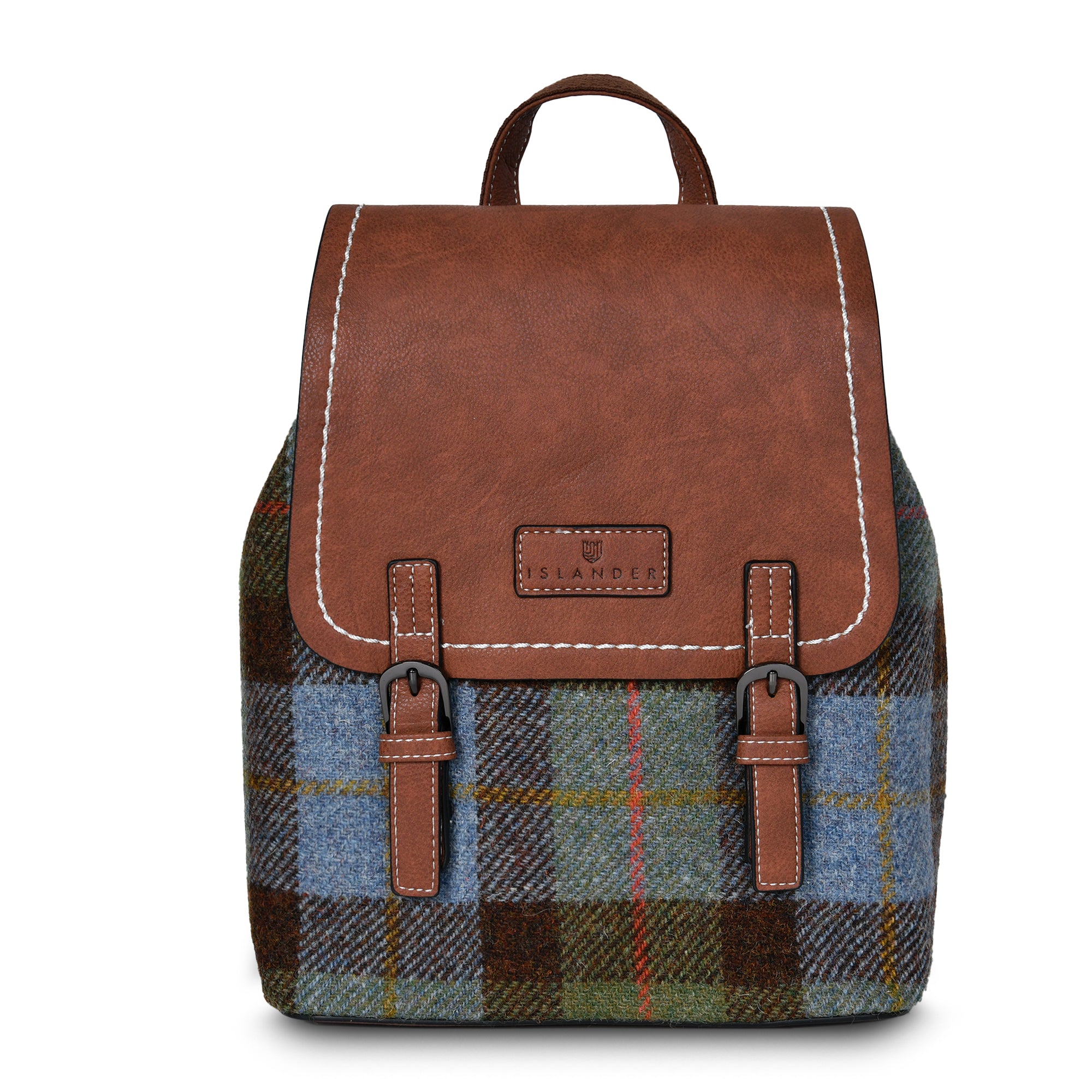 Harris Tweed Large Jura Backpack for Women & Men - Waterproof Travel Backpack with Laptop Compartment (8 Color Options) - Perfect for Work, School, Hiking and Daily Commute