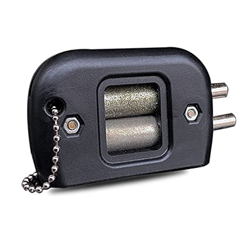 DOSIA Diamond Handheld Ice Skate Blade Sharpener - Professional Ice Skating Sharpening Tool for Hockey & Figure Skates - Perfect for Home & Rink Maintenance