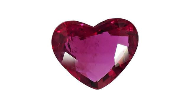 2.25ct Natural Ruby Heart Pendant - Genuine Thailand Ruby Jewelry for Valentine's Day, Anniversary & Romantic Gifts