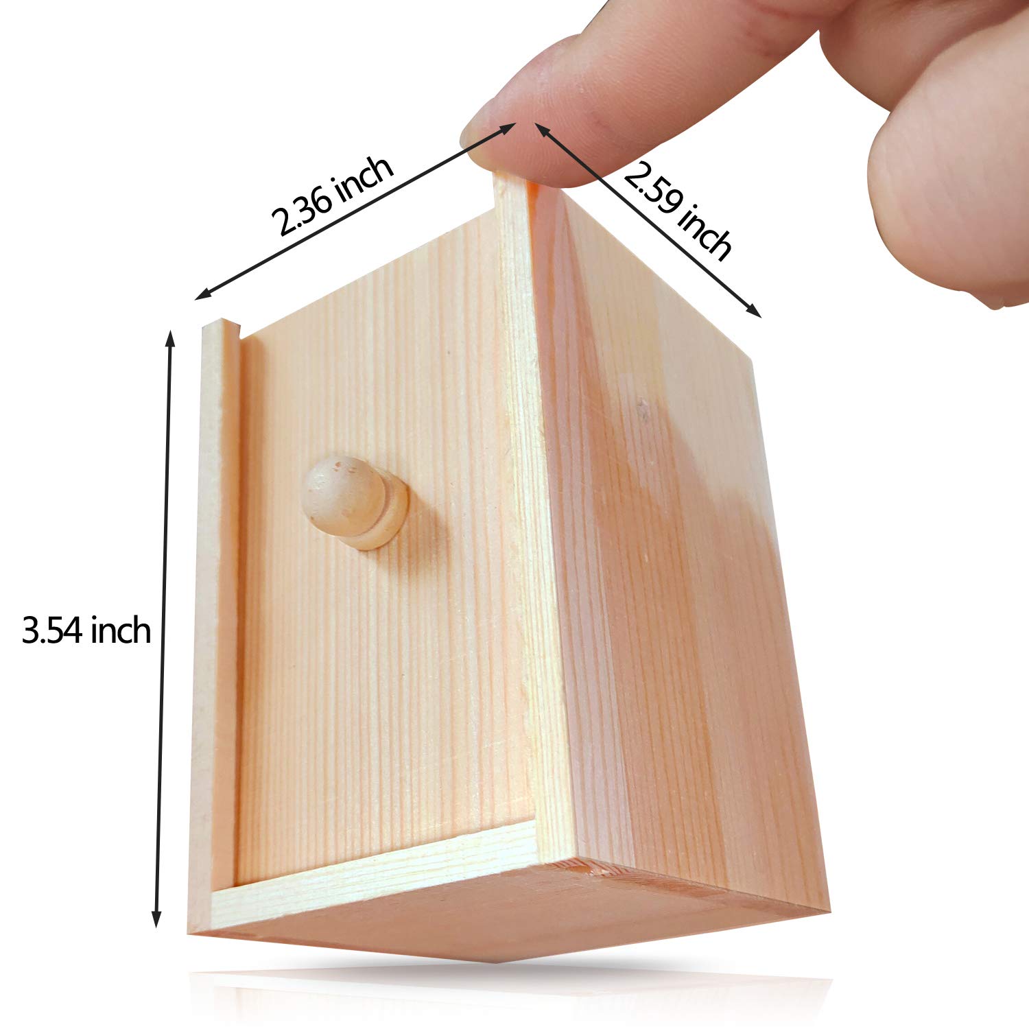Handmade Wooden Surprise Prank Box with Realistic Rubber Spider - Funny Practical Joke Gift for Friends & Parties - Perfect for Halloween Pranks, Office Gags, and Birthday Surprises
