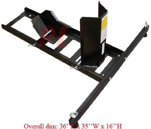 Heavy Duty Motorcycle Wheel Chock Stand - Universal Bike Stabilizer for Trucks, Trailers & Garage Floors - Secure Parking & Transport Solution for Harley, Honda, Yamaha & More (Perfect for Road Trips, Storage & Maintenance)