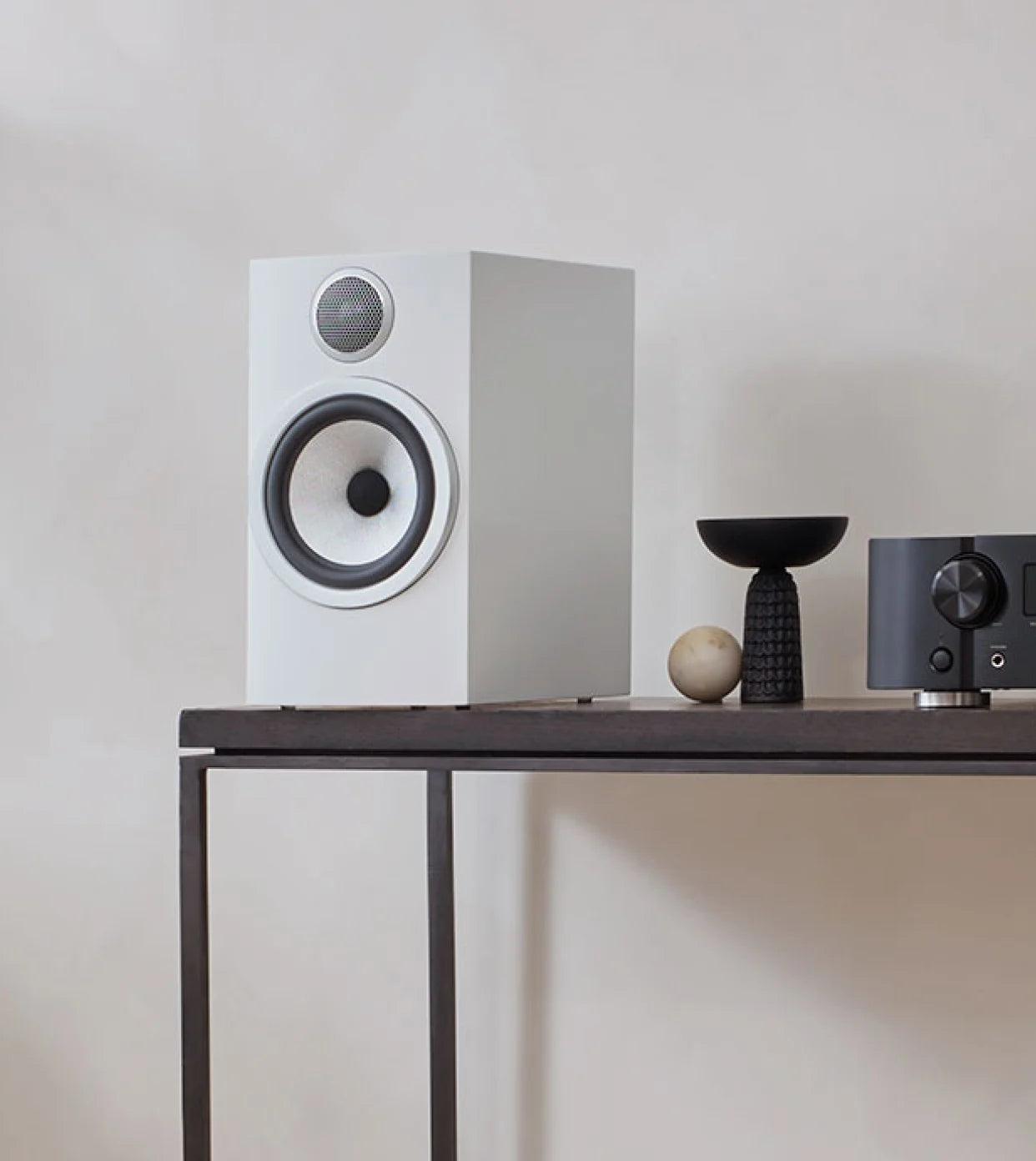 Bowers & Wilkins 706 S3 Bookshelf Speakers (Pair) - Premium Hi-Fi Audio for Home Theater & Music Listening
