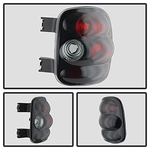 AKKON Black Smoked Tail Lights for 1999-2004 Chevy Silverado & GMC Sierra Stepside - Rear Brake Lamps (Driver & Passenger Side) - Durable LED Replacement for Enhanced Visibility & Style | Perfect for Night Driving, Off-Roading & Truck Customization