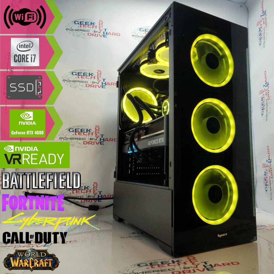 Custom Gaming PC Desktop - Intel i7 12700KF, NVIDIA RTX 5080, 2TB M.2 SSD, 32GB DDR5, RGB Lighting - Perfect for VR Gaming, Streaming & High-Performance Computing