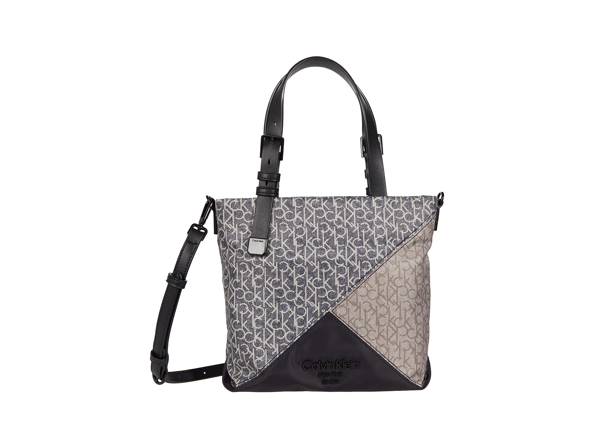 Calvin Klein Brielle Photo Print Nylon Tote Bag for Women - Stylish & Durable Shoulder Bag for Work, Travel & Everyday Use