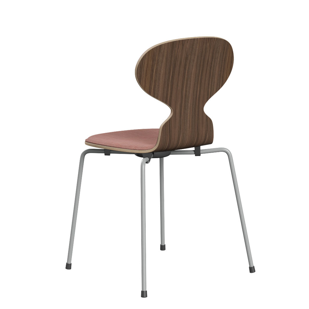 Ant Chair 3101 - Modern Clear Lacquered Wooden Chair with Front Upholstered Seat | Mid-Century Design for Dining Room, Office & Lounge Decor