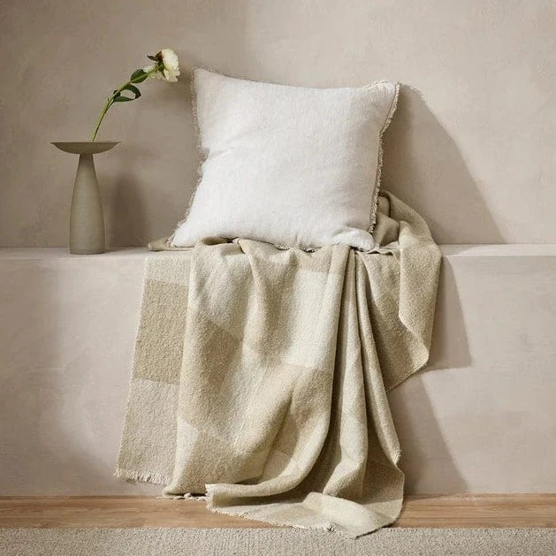 Winton Neutral Throw Blanket - Soft & Cozy Knit Throw for Couch, Bed, or Sofa - Perfect for Living Room, Bedroom, and Home Decor