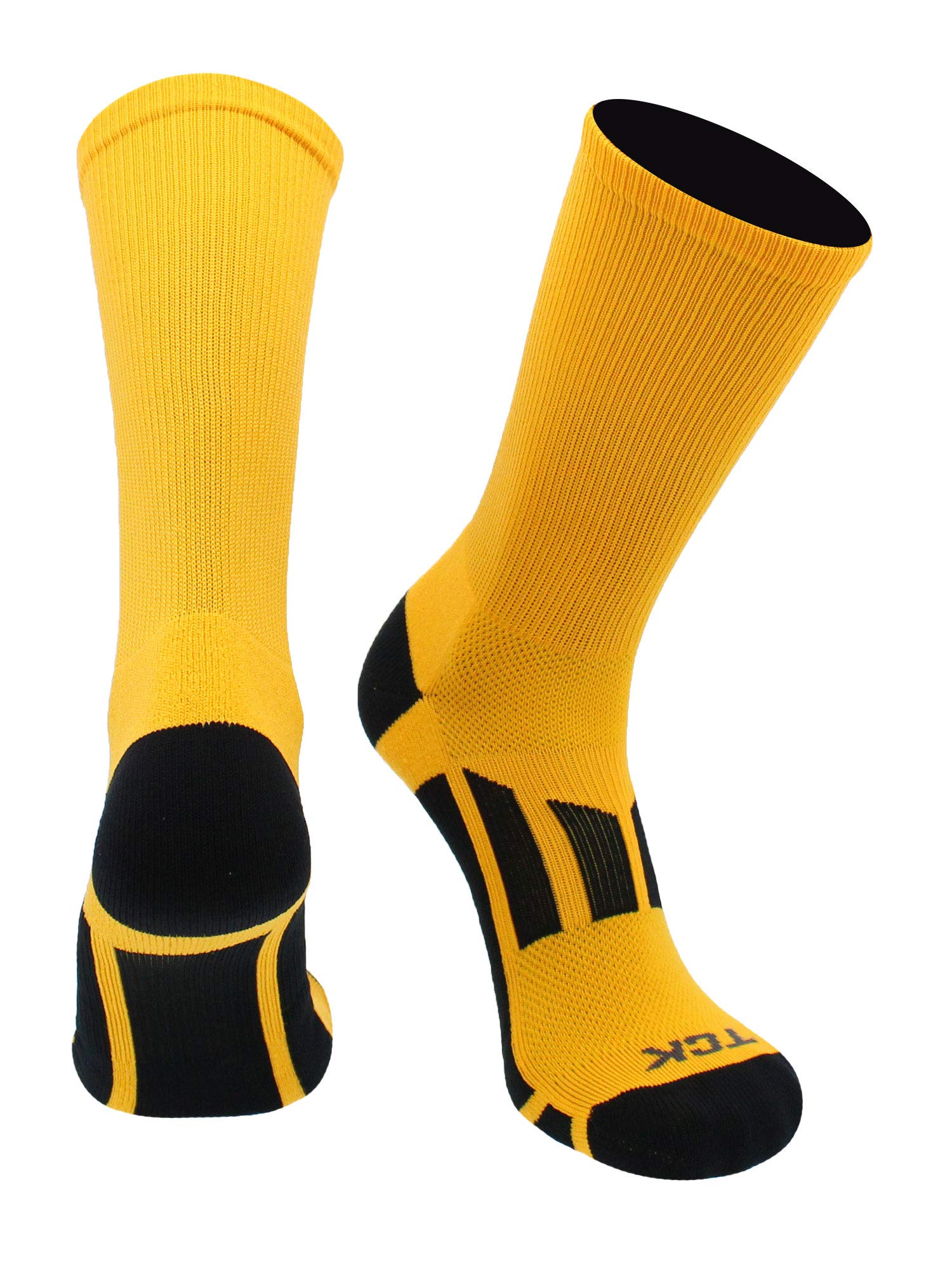 TCK Solid Performance 2.0 Crew Socks - Premium Athletic Socks for Men, Women, Boys & Girls - Perfect for Running, Basketball & Everyday Comfort