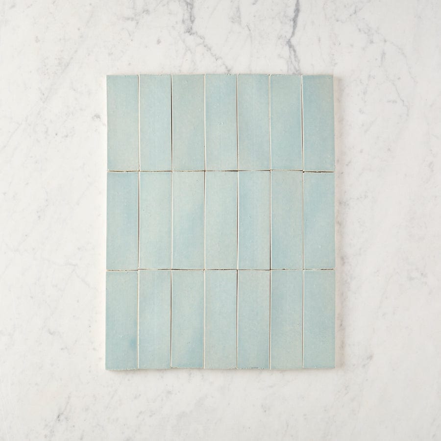 Premium Noosa Gloss Sky Blue Subway Tile - High-Quality Ceramic Wall & Backsplash Tile for Kitchen, Bathroom, Shower - Easy to Clean & Waterproof (10 Pack) - Perfect for Modern Home Renovation & DIY Projects