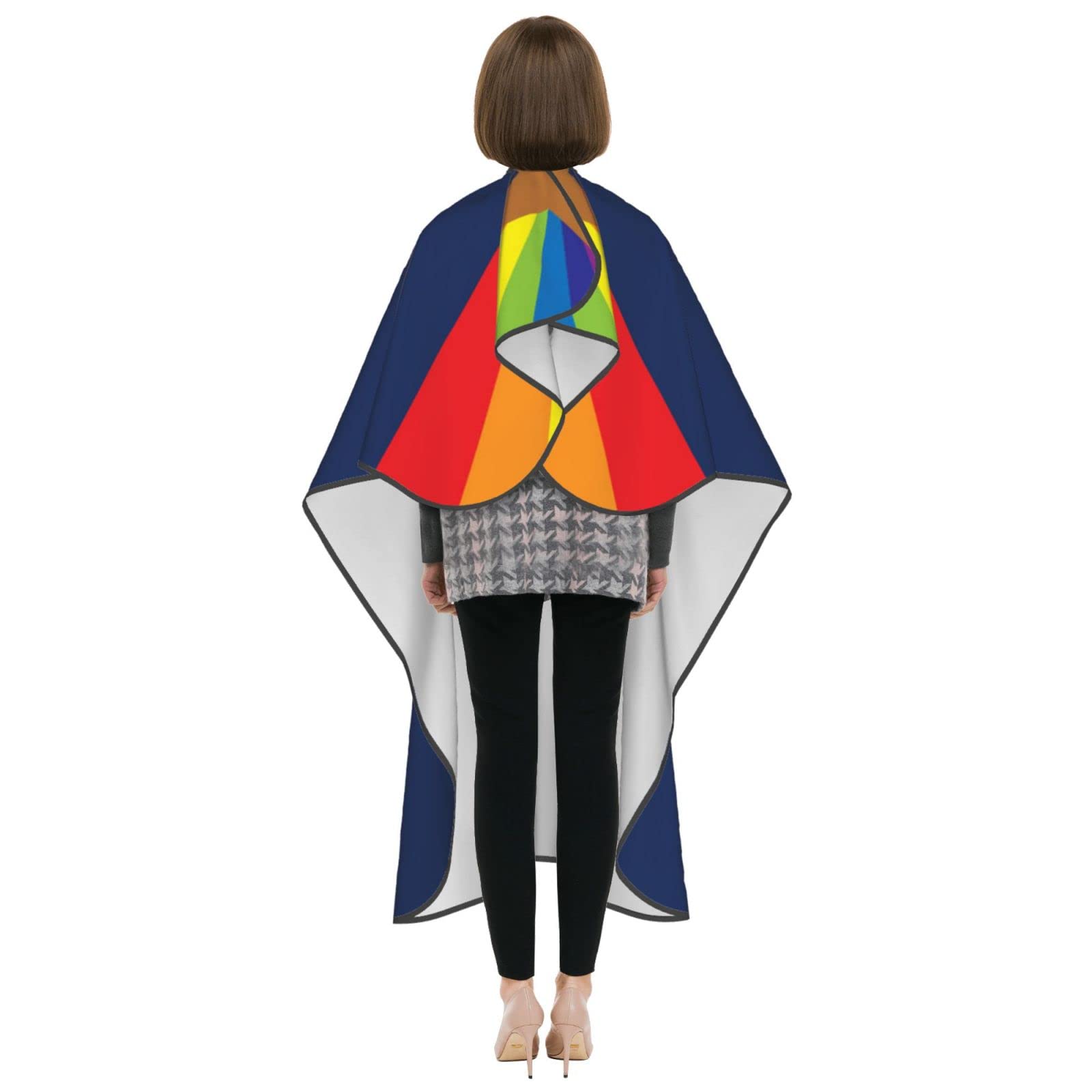 Professional Hair Cutting Barber Cape - Waterproof & Adjustable for Hairdressing & Styling - LGBT Arizona Flag Gay Pride Design - Perfect for Salons, Barbershops & Home Use