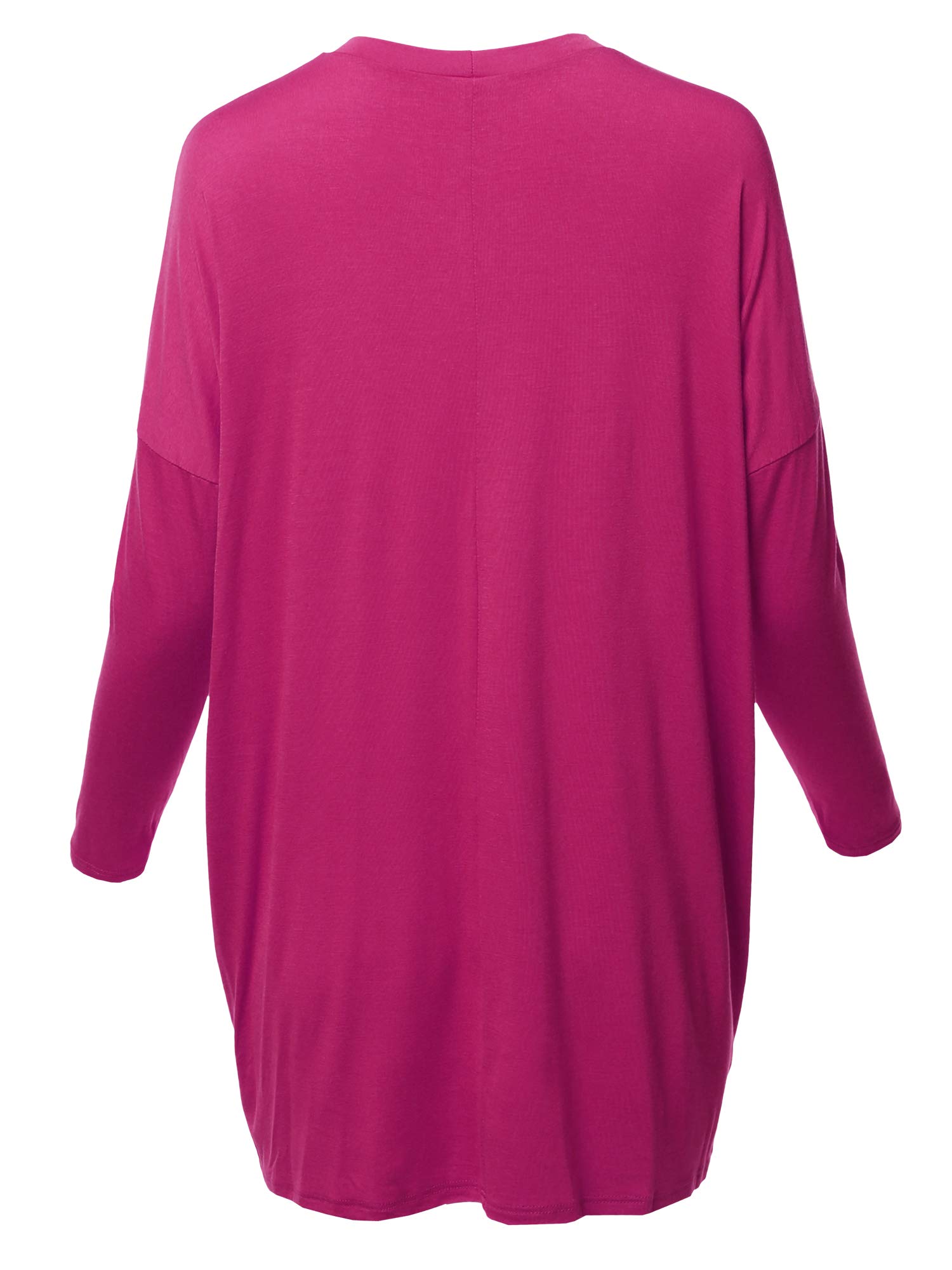 Emma Women's Casual Loose Fit Dolman Sleeve Tunic Dress Top - Comfortable & Stylish for Everyday Wear, Work & Weekend Outfits