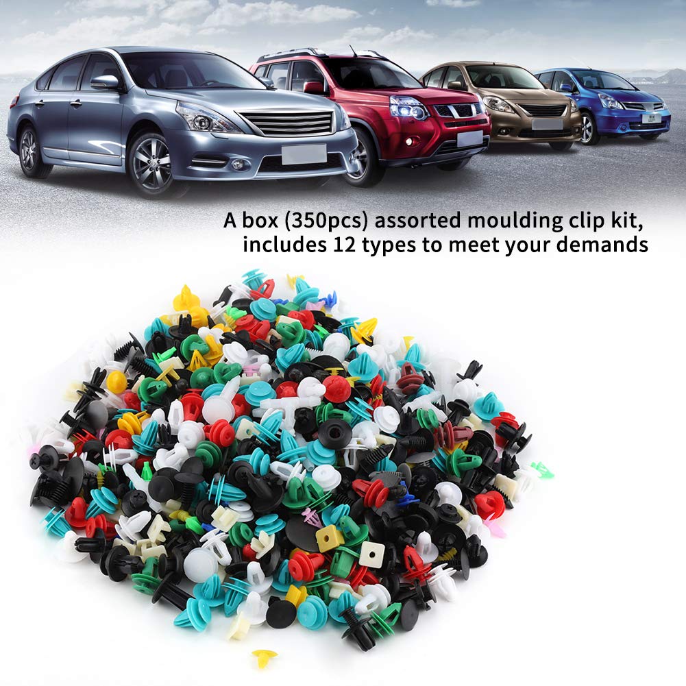 500Pcs 30 Sizes Universal Car Bumper Fastener Clips Kit - Plastic Door Trim Retainer Push Pins for Auto Body Repair & Interior Panel Fixing - Perfect for DIY Mechanics & Professional Auto Shops
