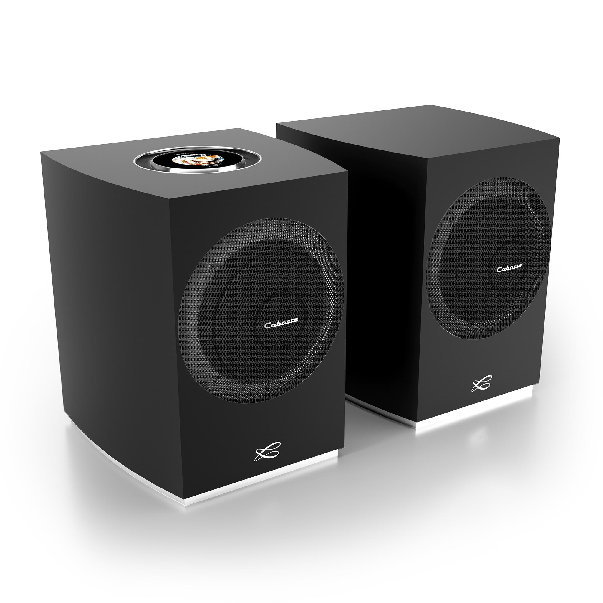 Cabasse Rialto Wireless Bookshelf Speakers - Hi-Fi Stereo Sound System (Pair) for Home Theater, Music Listening & Gaming Setup