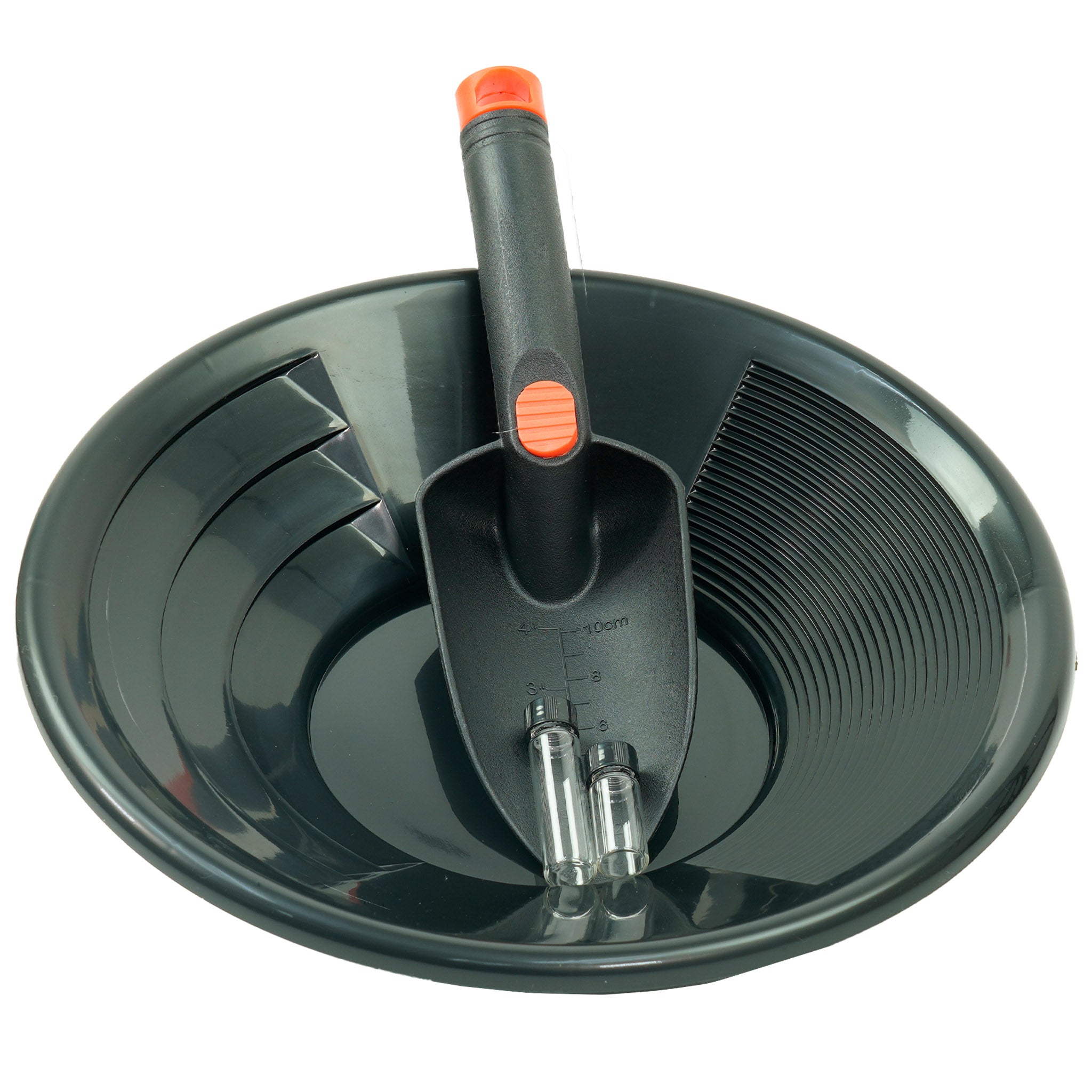 TerraX 4-Piece Dual Riffle Gold Panning Kit for Prospecting - Green, Blue & Black | Perfect for River Gold Mining, Outdoor Adventures & Treasure Hunting