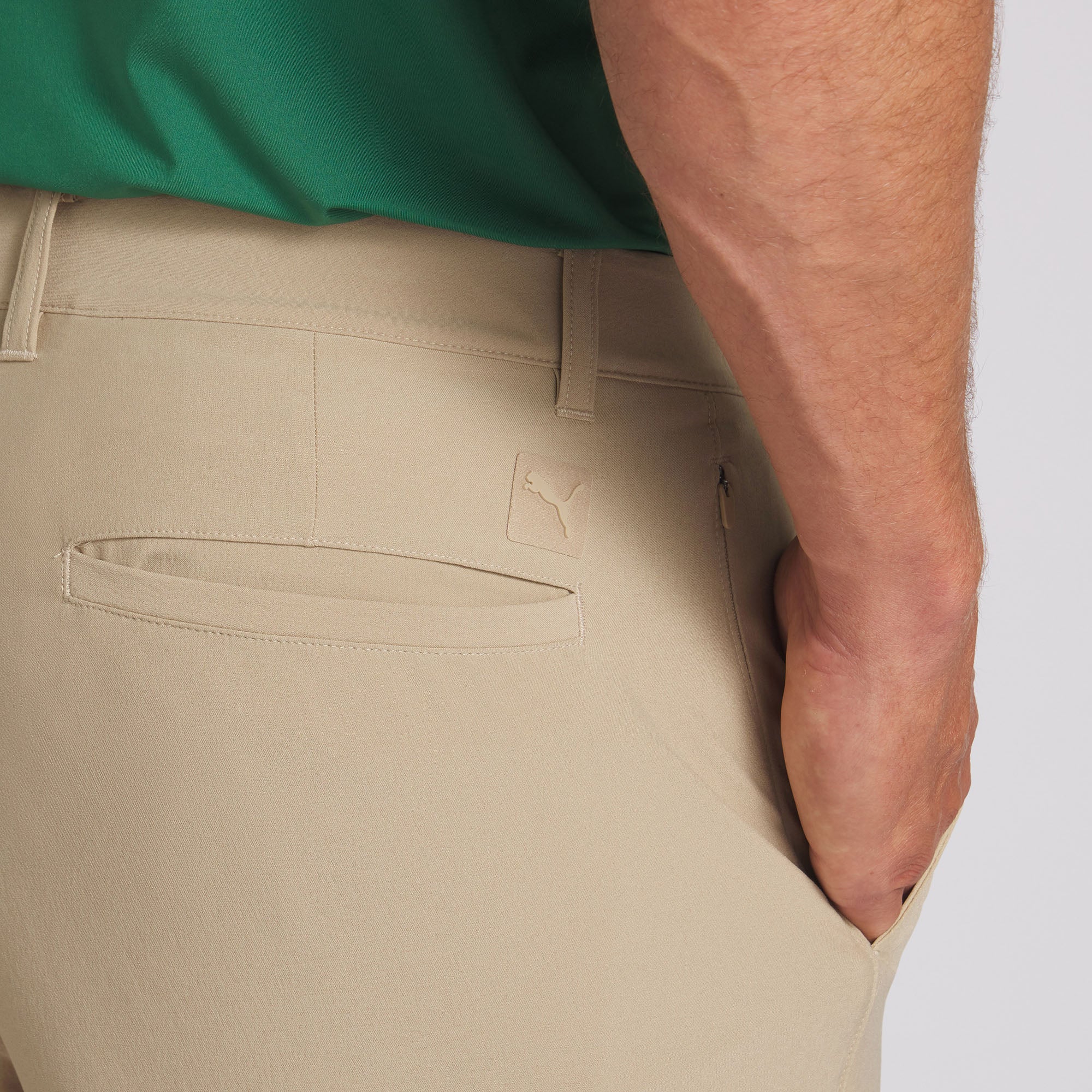 101 Solid 9 Golf Shorts for Men - Comfortable & Breathable Prairie Tan Performance Shorts - Perfect for Golfing, Casual Wear & Outdoor Activities