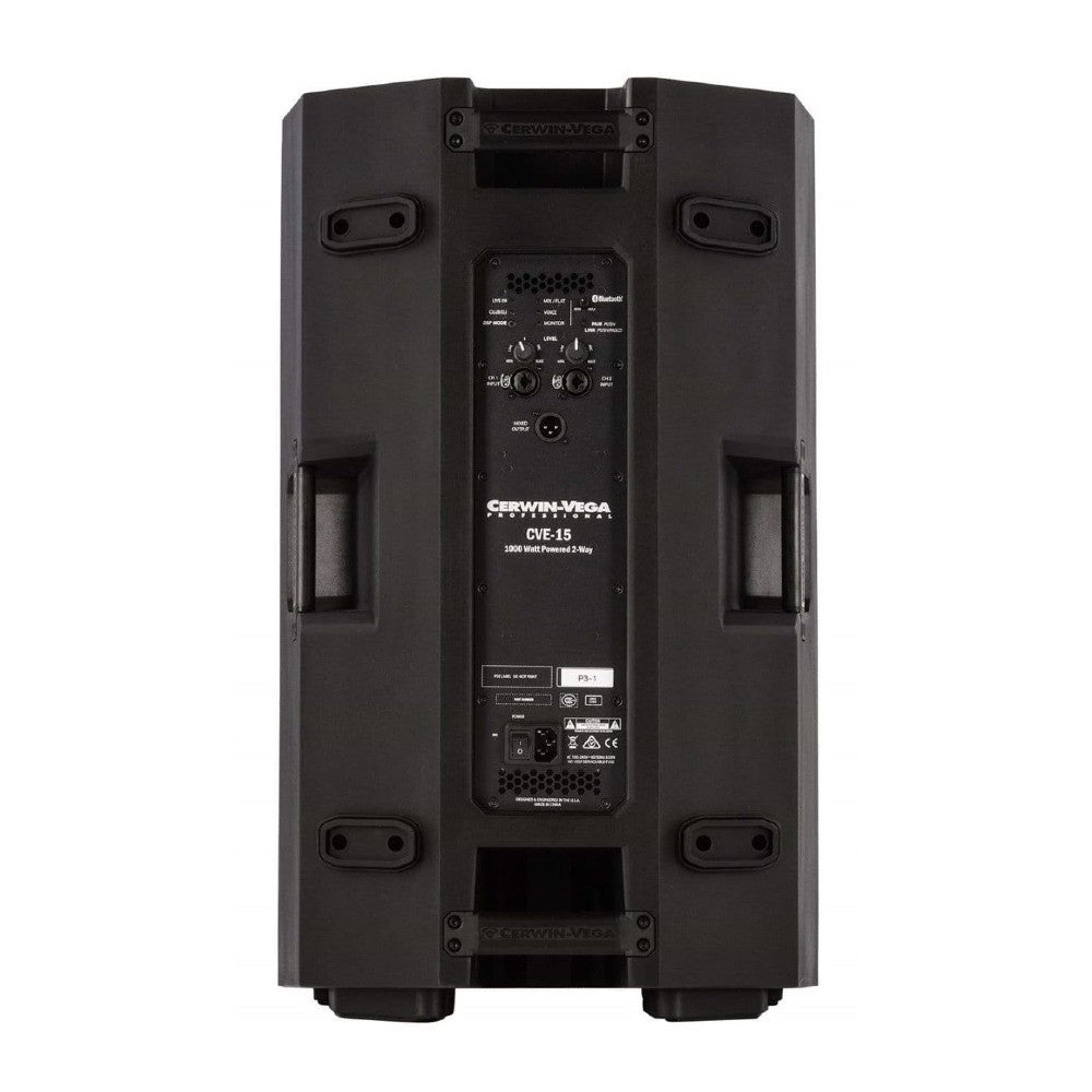 Cerwin Vega CVE 15 Inch Powered 2-Way Loudspeaker - High Power PA Speaker for Live Music, DJ Performances & Outdoor Events