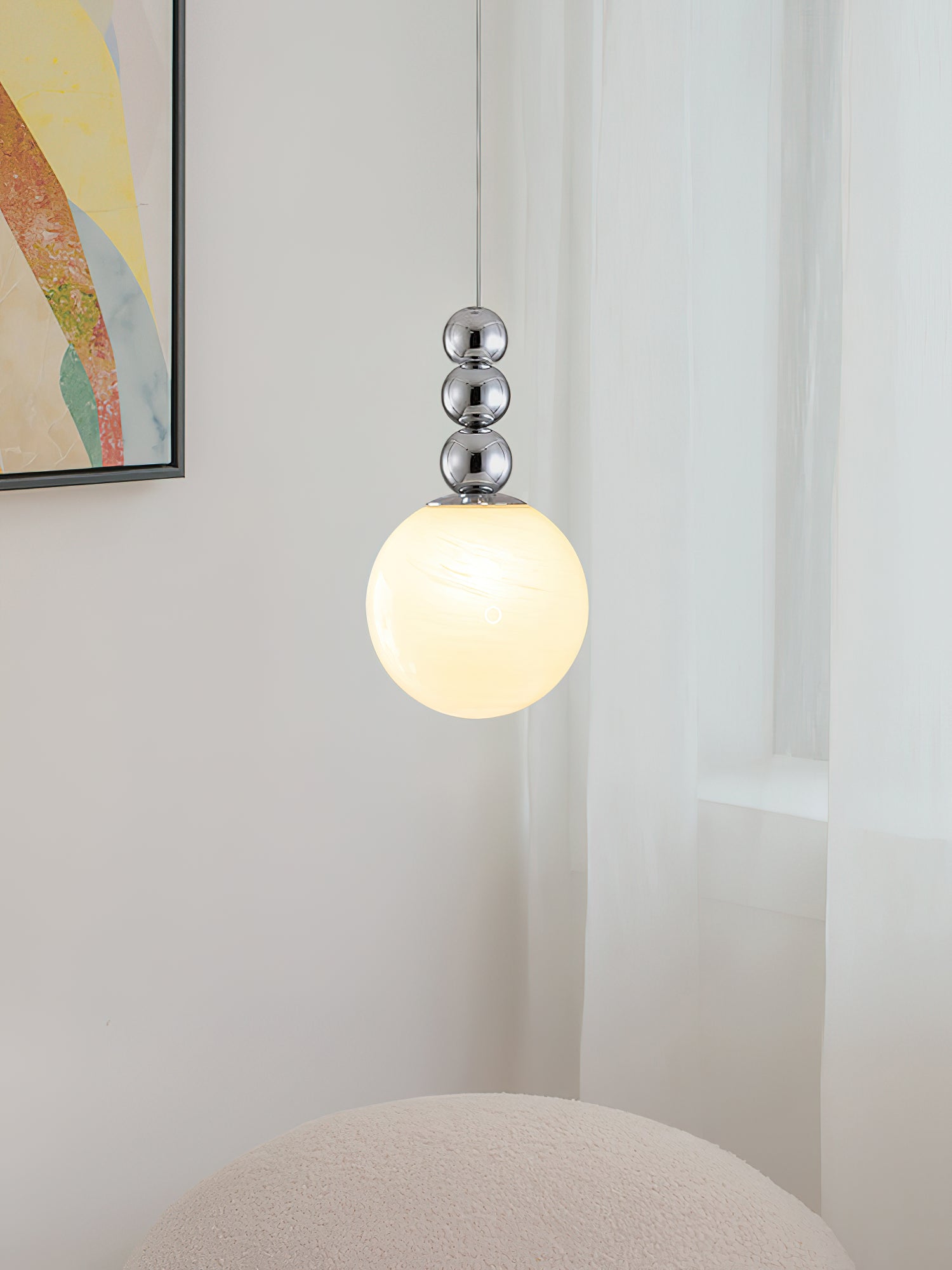 Handmade Creative Gourd-Shaped Glass Pendant Light - Perfect for Boho Home Decor, Living Room, Bedroom & Dining Room Lighting