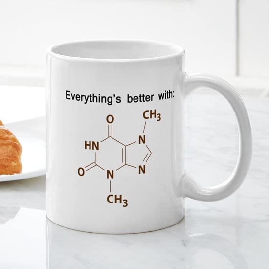 Chocolate Chemistry Ceramic Coffee Mug 11 oz (325 ml) - Perfect for Science Lovers, Teachers & Coffee Enthusiasts - Ideal for Home, Office & Gifts