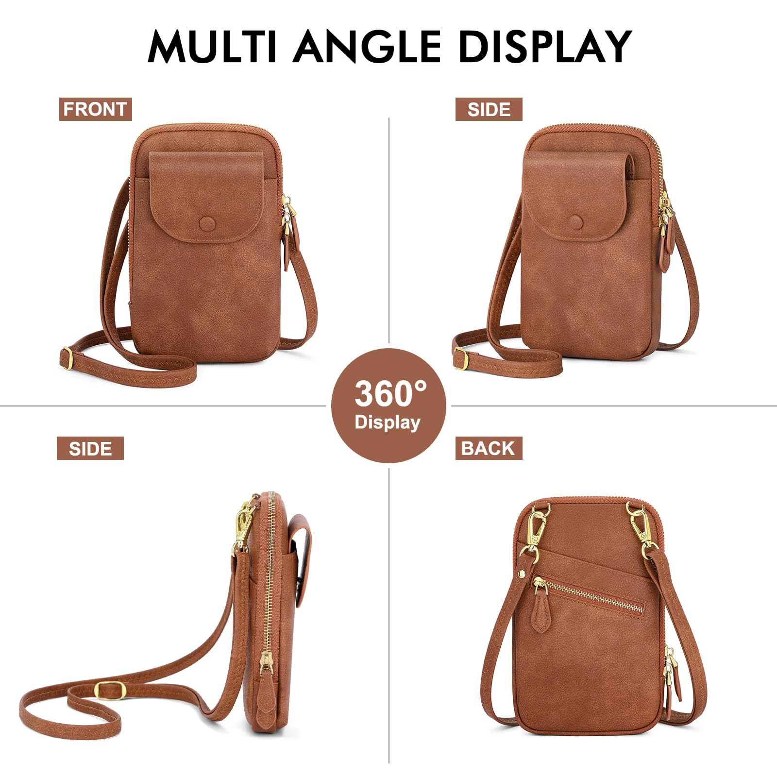 Stylish Peacocktion Small Crossbody Bags for Women - Fashionable Cell Phone Purse with Adjustable Shoulder Strap | Perfect for Everyday Use, Travel & Shopping