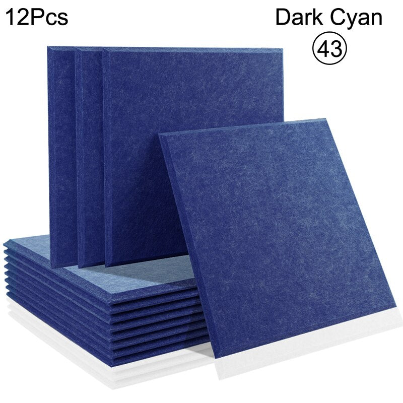 Acoustic Insulation Panel Tiles - Premium Soundproof Wall Panels for Home Studio, Office & Theater Noise Reduction | High Density Foam Panels for Better Sound Absorption
