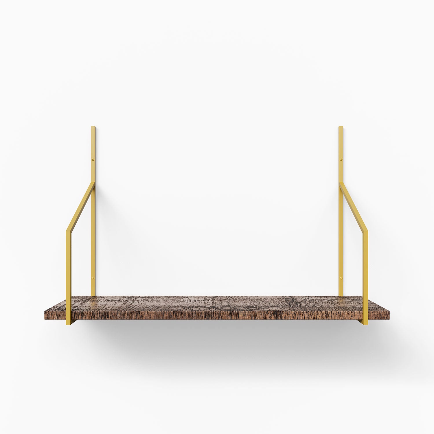 Rustic Wooden Tiered Shelf - Verne Nutmeg Finish - Perfect for Bathroom, Kitchen, or Living Room Storage & Display